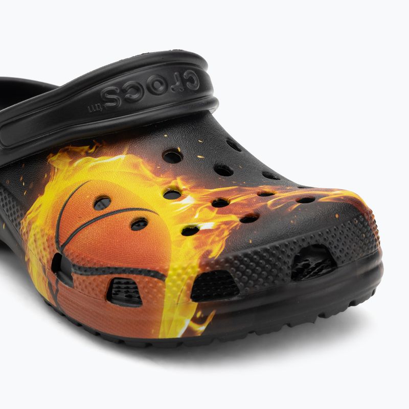 Papuci pentru copii Crocs Flaming Bball Clog Kids black 8