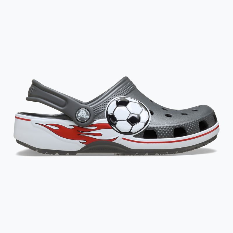 Papuci pentru copii Crocs Classic Soccer Band Clog Kids slate grey 10