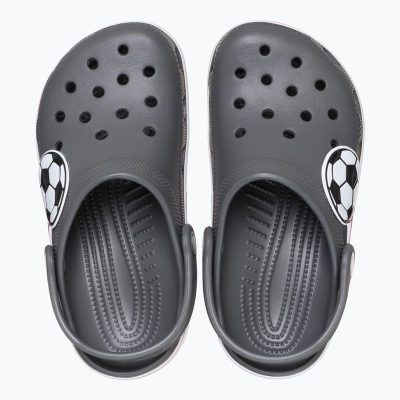 Papuci pentru copii Crocs Classic Soccer Band Clog Kids slate grey 13