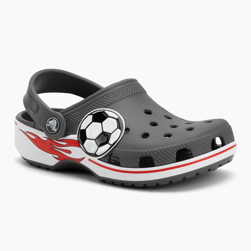 Papuci pentru copii Crocs Classic Soccer Band Clog Kids slate grey 2
