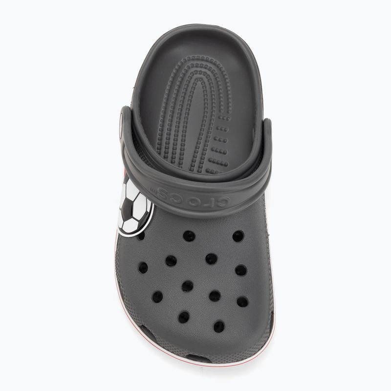 Papuci pentru copii Crocs Classic Soccer Band Clog Kids slate grey 6
