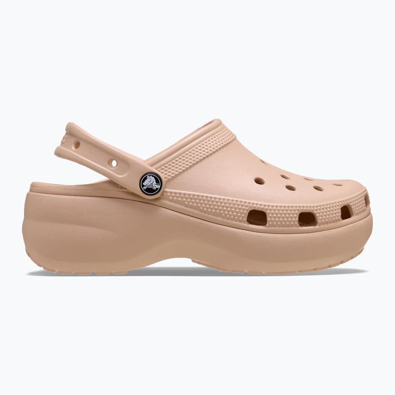 Papuci pentru femei Crocs Classic Platform Clog pink caramel 2