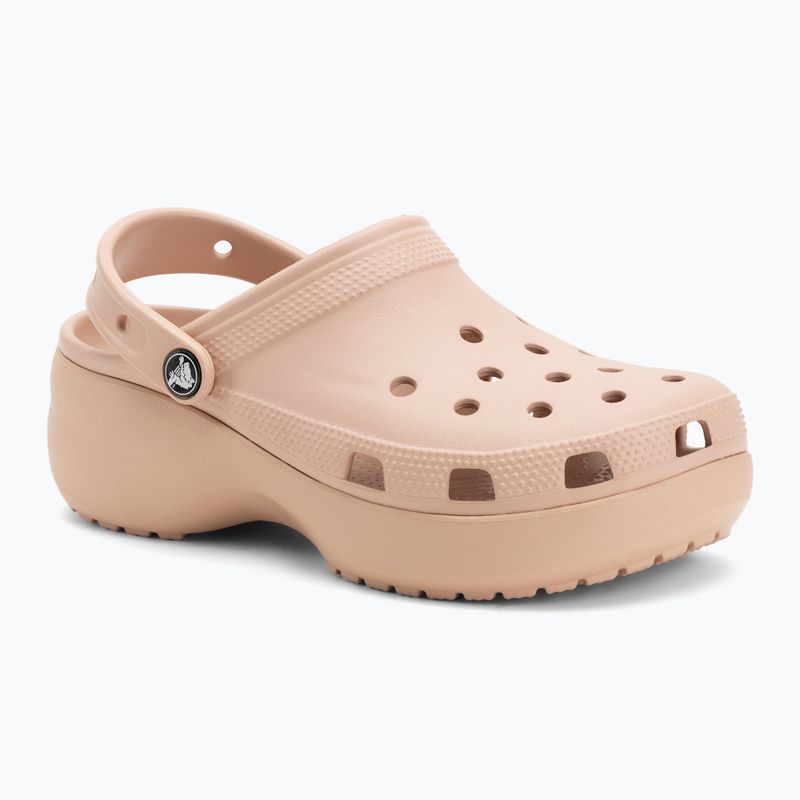 Papuci pentru femei Crocs Classic Platform Clog pink caramel 2