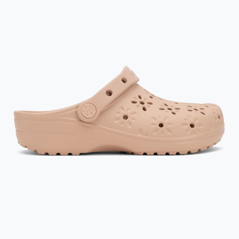 Papuci Crocs Classic Floral Cutout Clog pink caramel 3