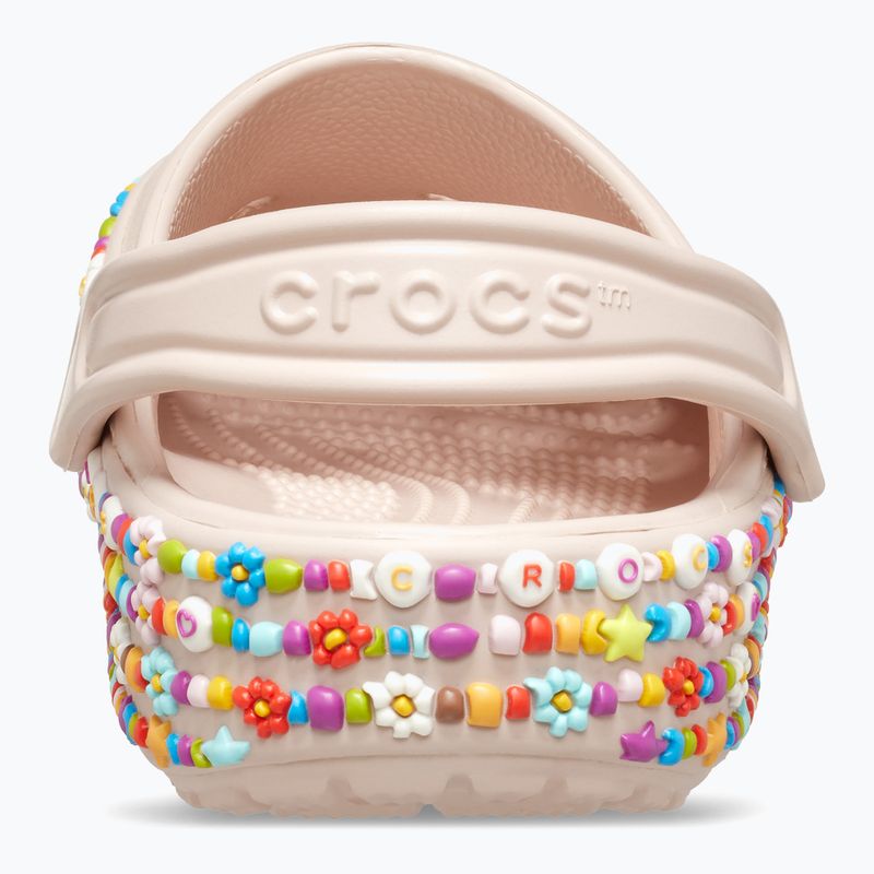 Papuci pentru copii Crocs Classic Beaded Band Clog Kids quartz 11