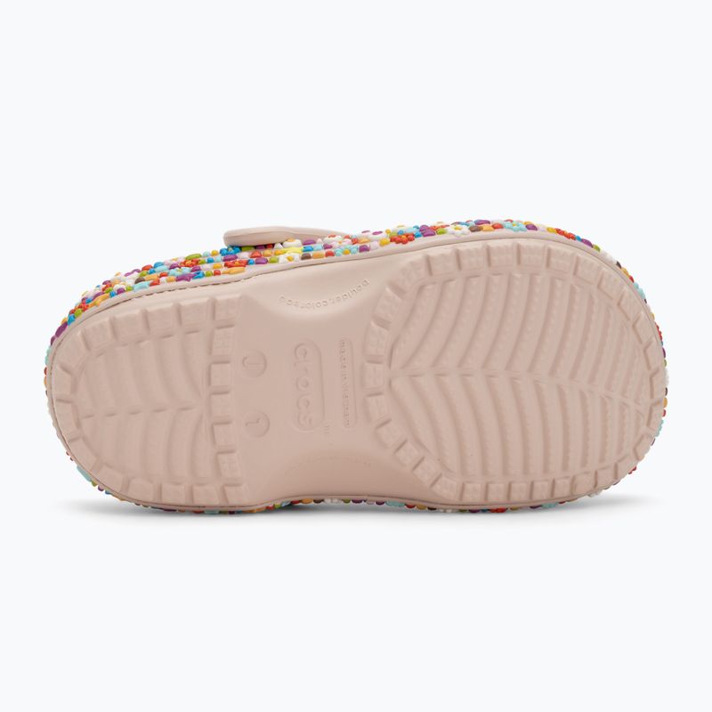Papuci pentru copii Crocs Classic Beaded Band Clog Kids quartz 5