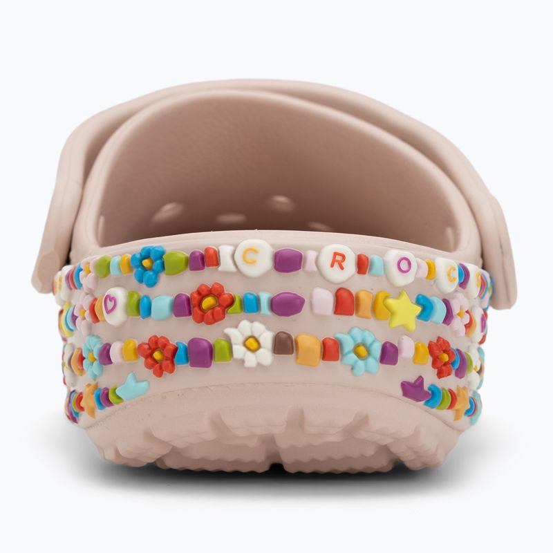 Papuci pentru copii Crocs Classic Beaded Band Clog Kids quartz 7