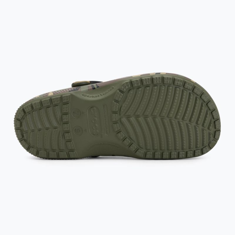 Șlapi Crocs Classic Camouflage army green/multi 5