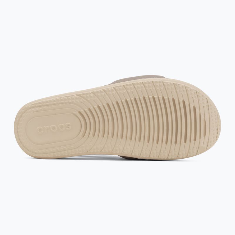 Șlapi pentru femei Crocs All Day bone/taupe 4
