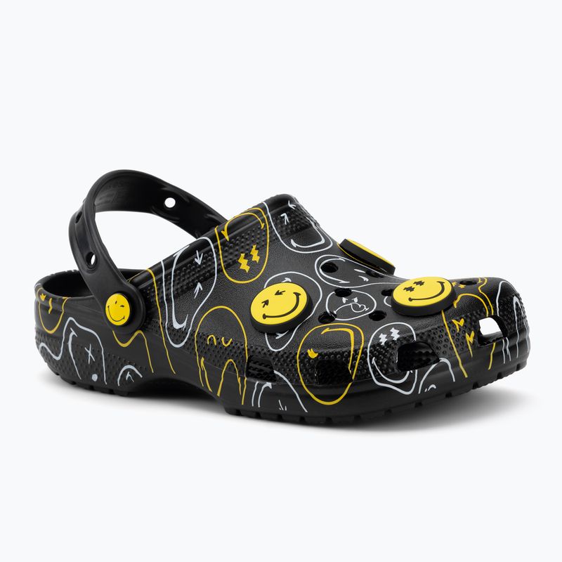 Șlapi Crocs Classic Smiley multicolor 2