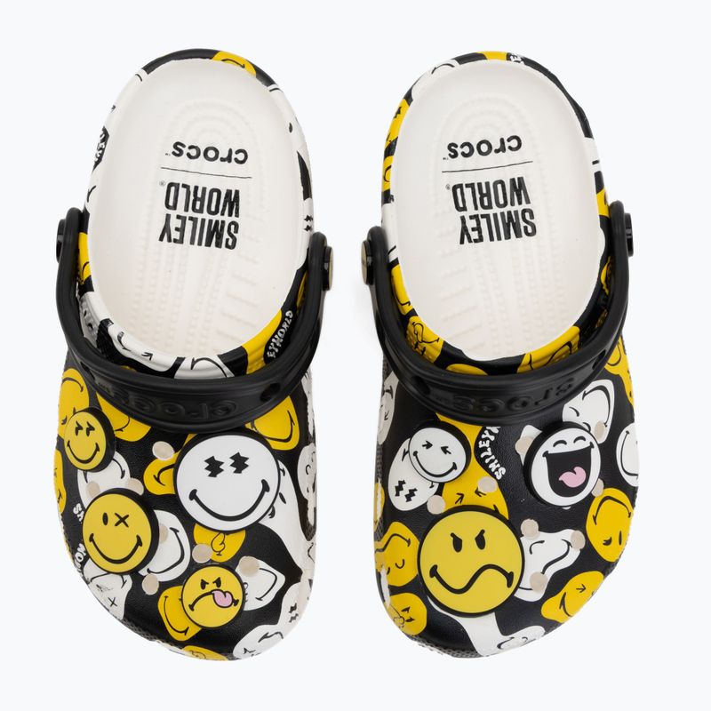 Șlapi pentru copii Crocs Classic Smiley Kids multicolor 6