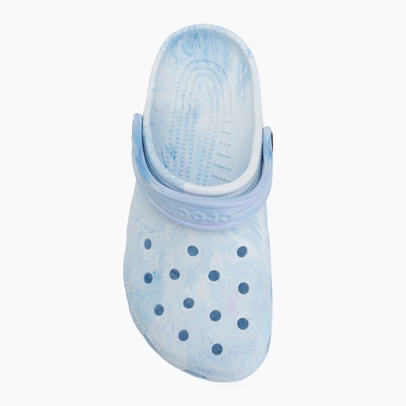 Șlapi Crocs Classic Watercolor Marbled oxygen swirl 6