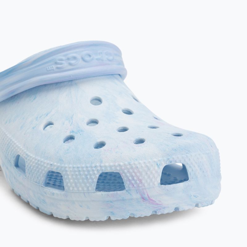 Șlapi Crocs Classic Watercolor Marbled oxygen swirl 8