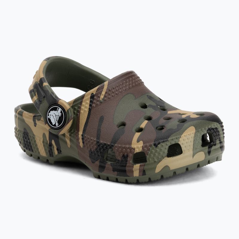 Șlapi pentru copii Crocs Classic Camouflage Toddler army green/multi 2