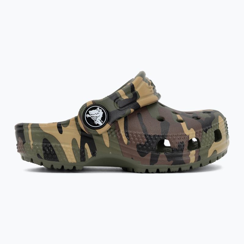 Șlapi pentru copii Crocs Classic Camouflage Toddler army green/multi 3
