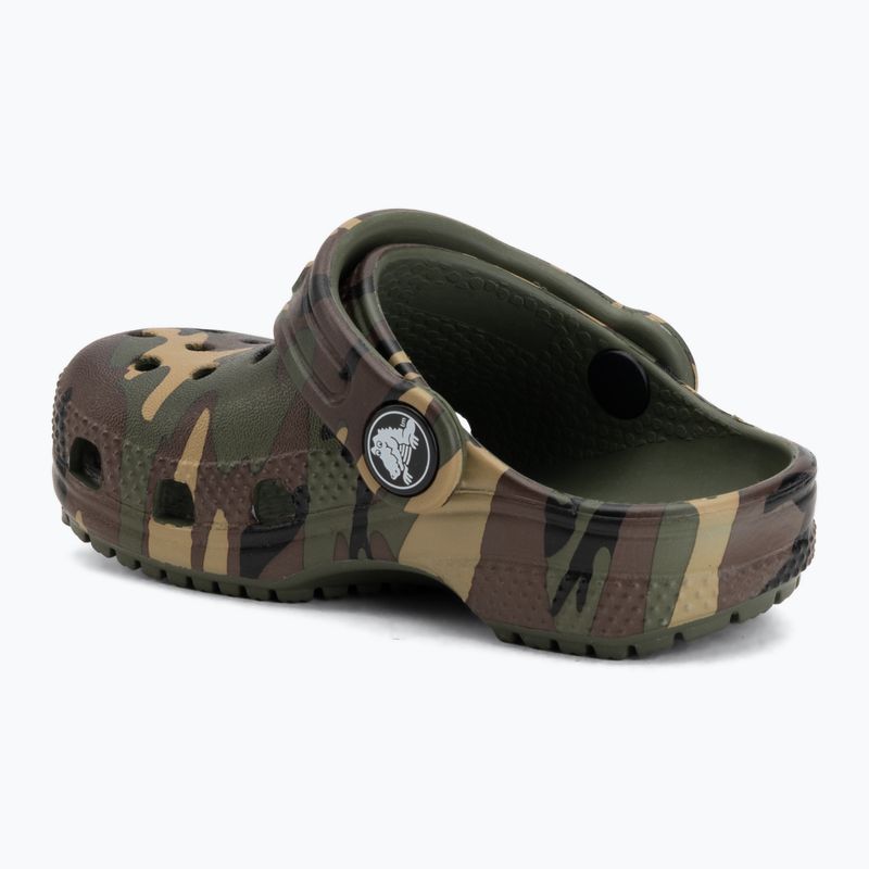 Șlapi pentru copii Crocs Classic Camouflage Toddler army green/multi 4