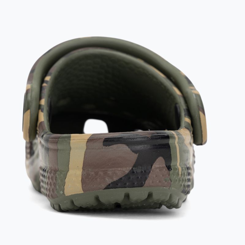 Șlapi pentru copii Crocs Classic Camouflage Toddler army green/multi 7