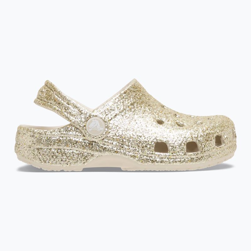 Șlapi pentru copii Crocs Classic Chunky Glitter sandstone 10