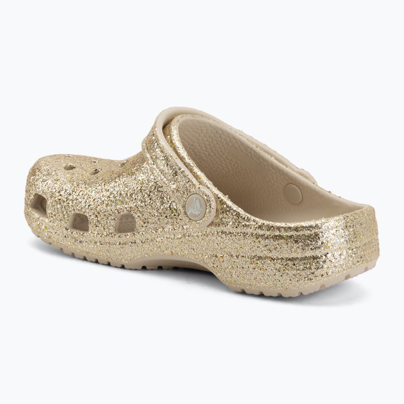 Șlapi pentru copii Crocs Classic Chunky Glitter sandstone 4