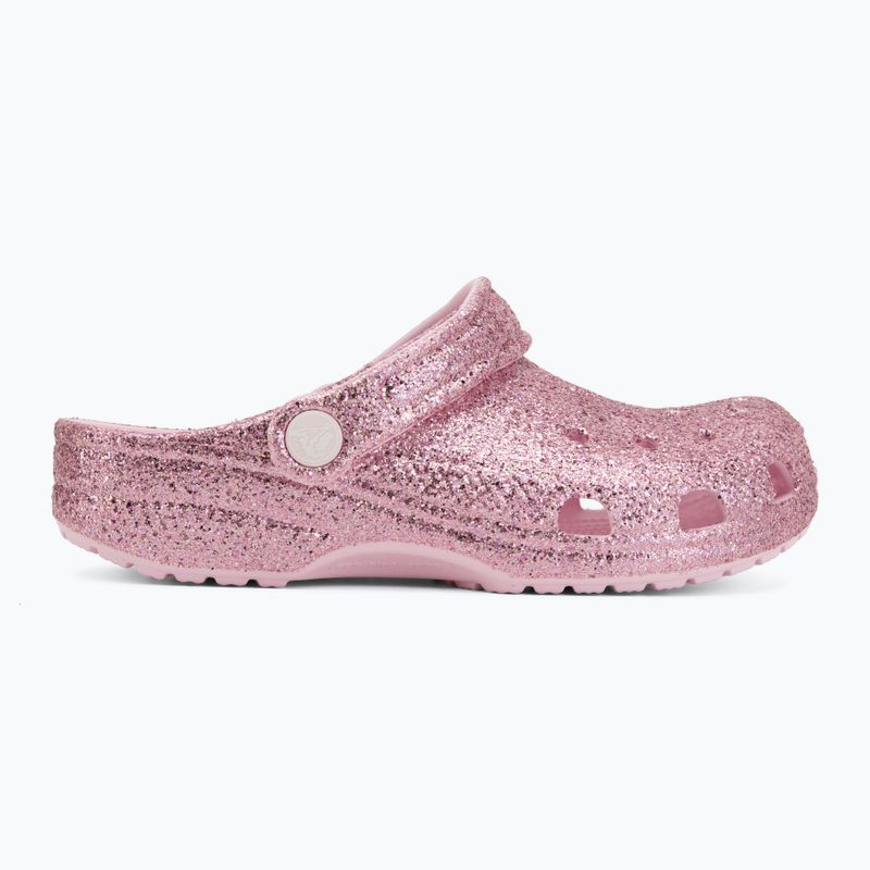 Șlapi pentru copii Crocs Classic Chunky Glitter pink milk 3