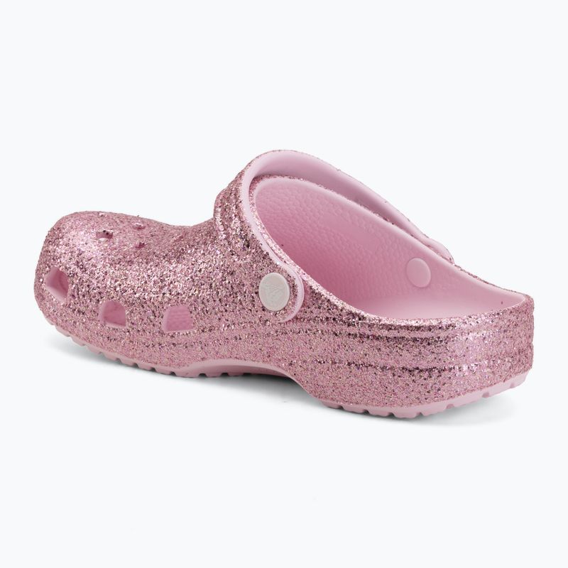 Șlapi pentru copii Crocs Classic Chunky Glitter pink milk 4