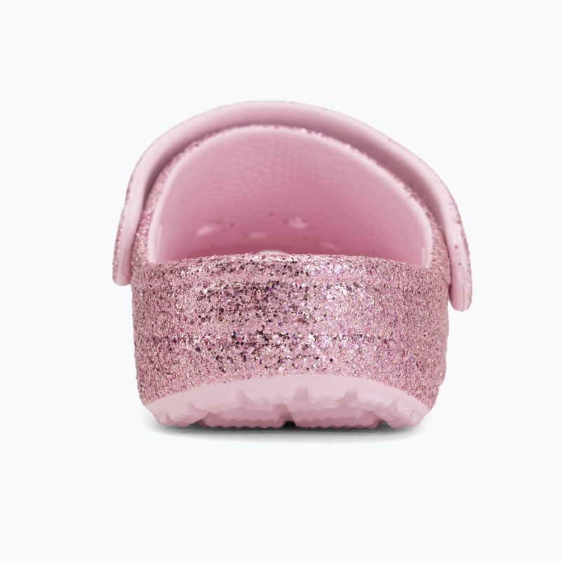 Șlapi pentru copii Crocs Classic Chunky Glitter pink milk 7