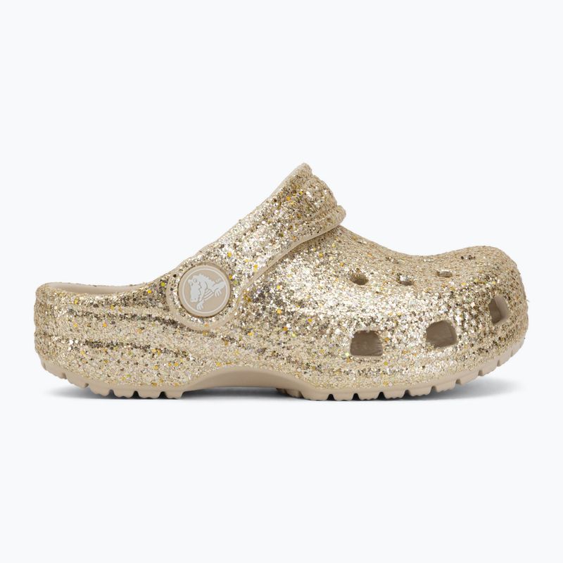 Șlapi pentru copii Crocs Classic Chunky Glitter 211940 sandstone 3