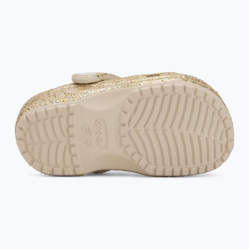 Șlapi pentru copii Crocs Classic Chunky Glitter 211940 sandstone 5