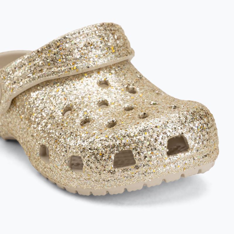 Șlapi pentru copii Crocs Classic Chunky Glitter 211940 sandstone 8