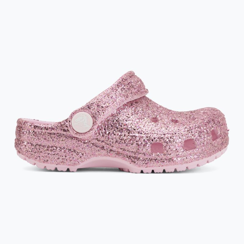 Șlapi pentru copii Crocs Classic Chunky Glitter 211940 pink milk 3