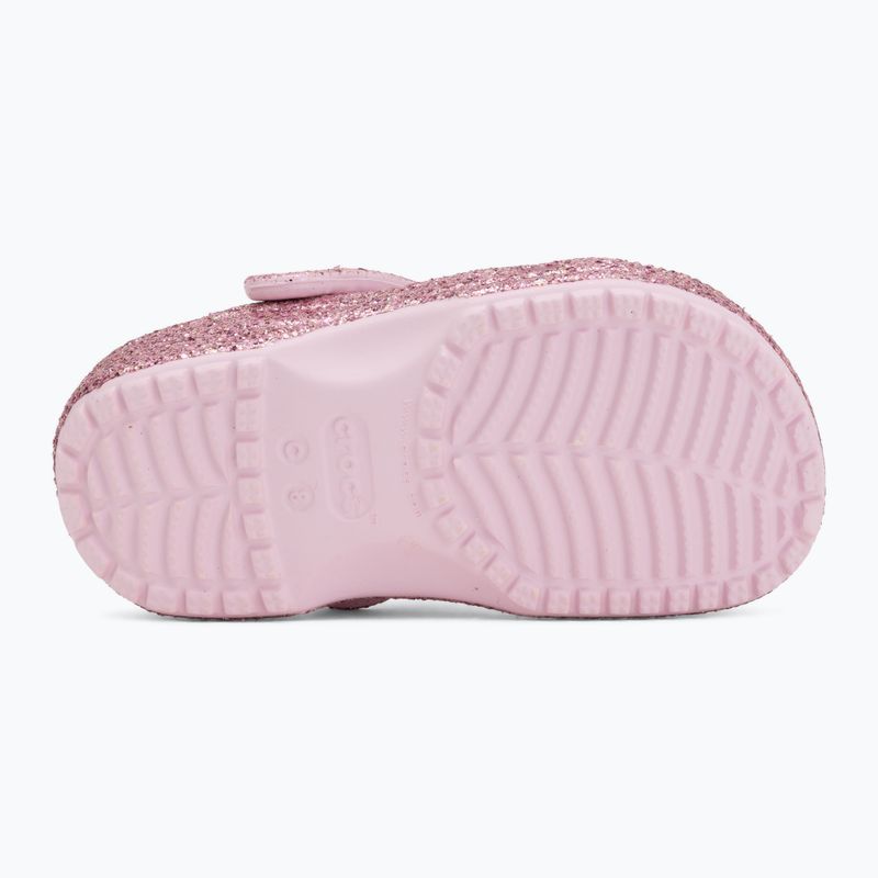 Șlapi pentru copii Crocs Classic Chunky Glitter 211940 pink milk 5
