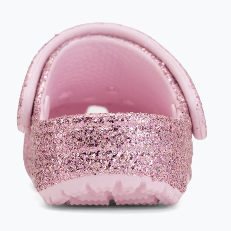 Șlapi pentru copii Crocs Classic Chunky Glitter 211940 pink milk 7