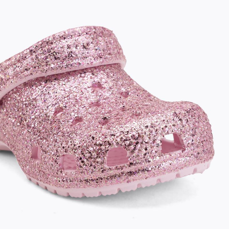 Șlapi pentru copii Crocs Classic Chunky Glitter 211940 pink milk 8