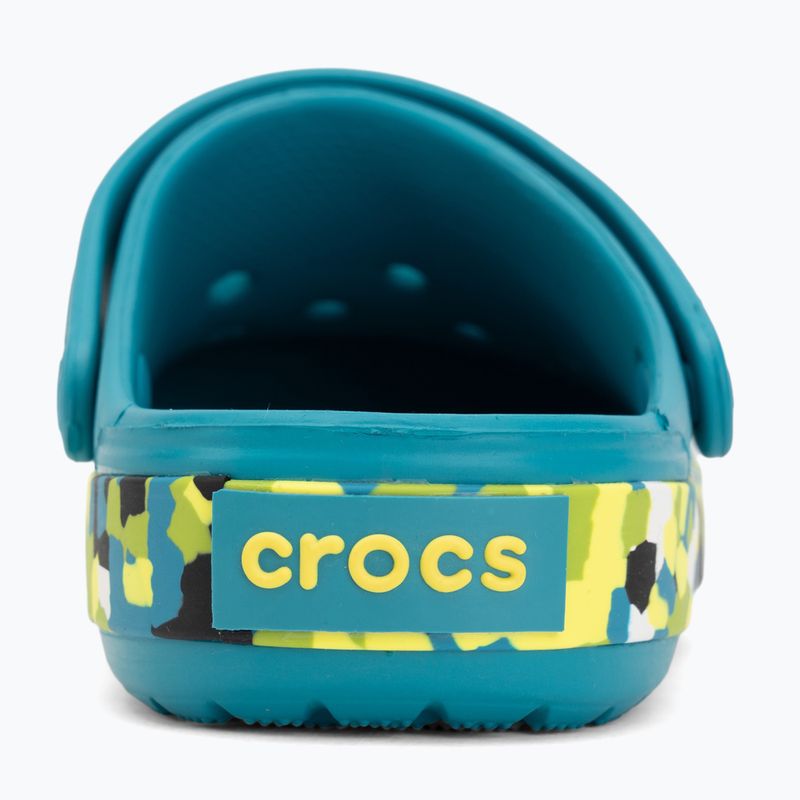 Șlapi pentru copii Crocs Crockband Glow Confetti Band turbo teal/multi 7