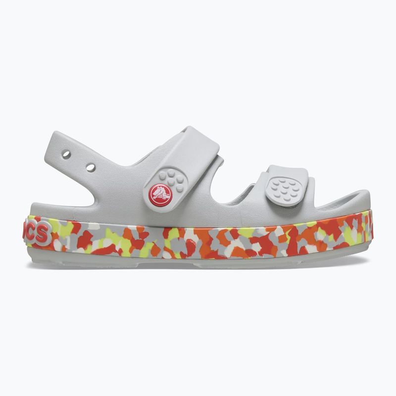Sandale pentru copii Crocs Crocband Cruiser Glow Confetti Band atmosphere/flame 2