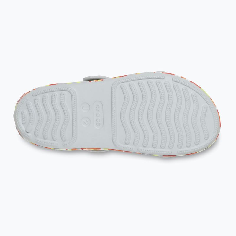 Sandale pentru copii Crocs Crocband Cruiser Glow Confetti Band atmosphere/flame 3