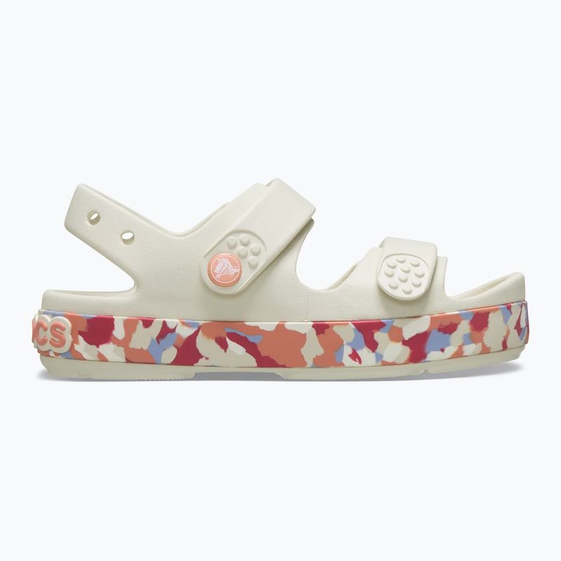 Sandale pentru copii Crocs Crocband Cruiser Glow Confetti Band summit white/guava 2