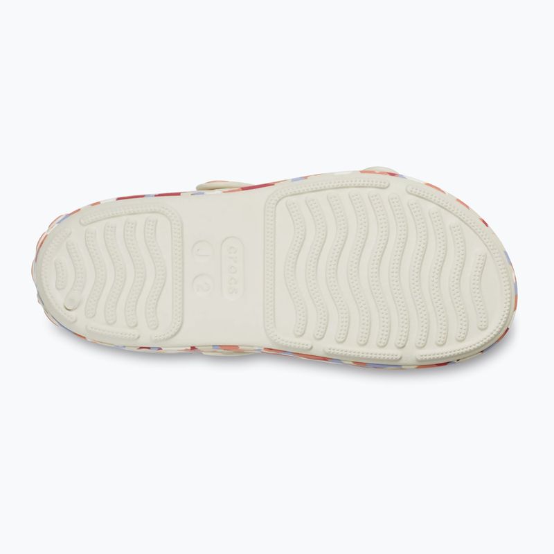 Sandale pentru copii Crocs Crocband Cruiser Glow Confetti Band summit white/guava 3