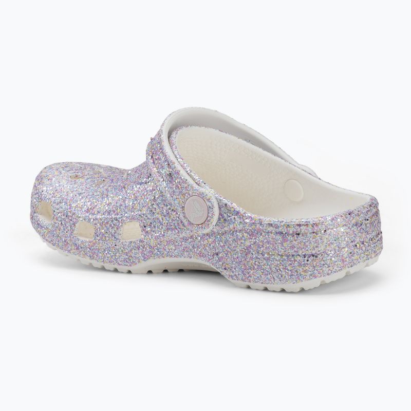 Șlapi pentru copii Crocs Classic Fantasy Glitter white 4