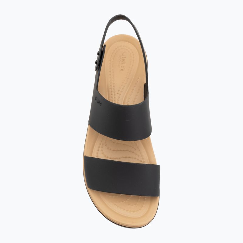 Sandale de damă  Crocs Brooklyn Matte Wrap Low Wedge black/cashew 5