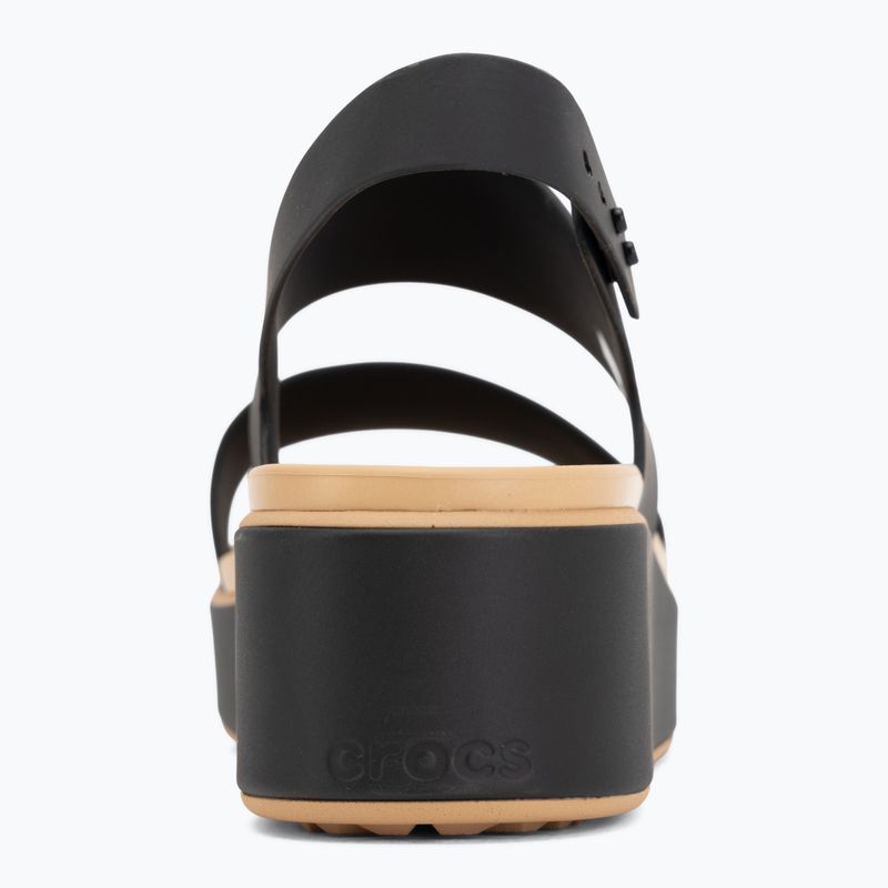 Sandale de damă  Crocs Brooklyn Matte Wrap Low Wedge black/cashew 6