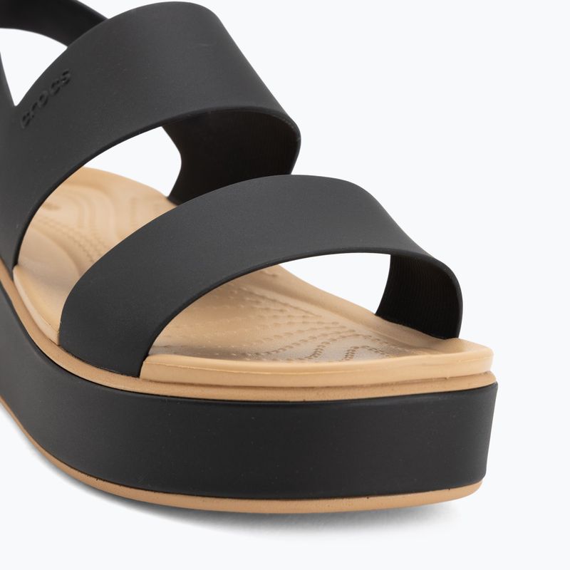 Sandale de damă  Crocs Brooklyn Matte Wrap Low Wedge black/cashew 7