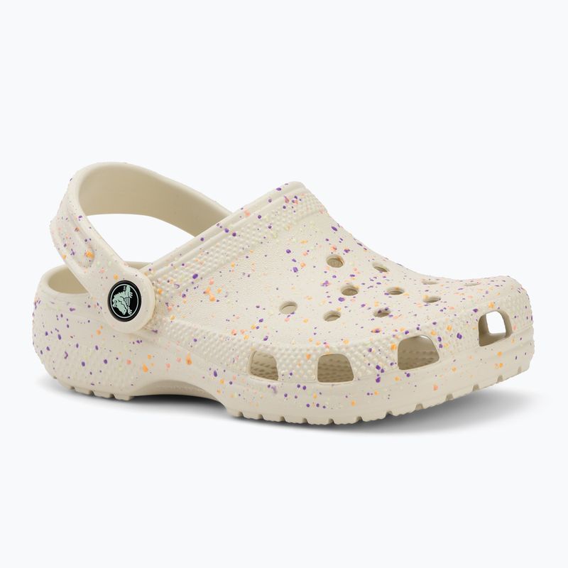 Șlapi pentru copii Crocs Classic Glow Paint Splatter summit white/multi 2