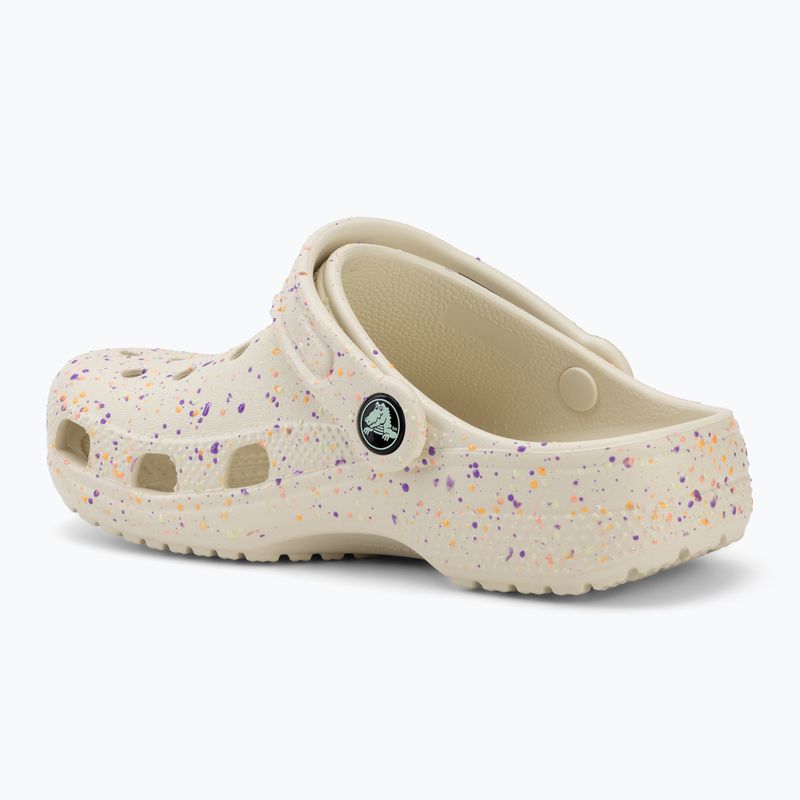 Șlapi pentru copii Crocs Classic Glow Paint Splatter summit white/multi 4