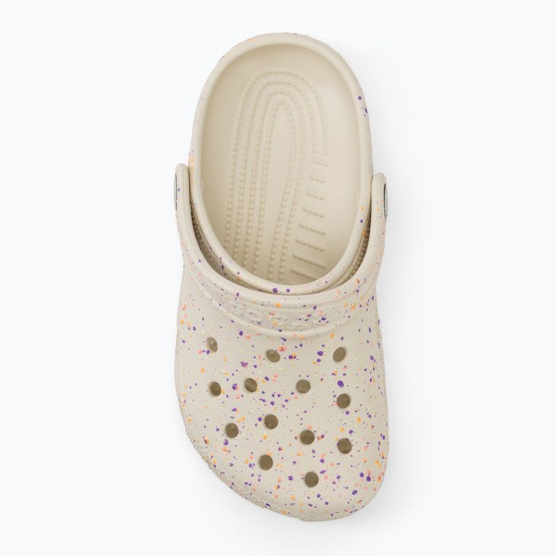 Șlapi pentru copii Crocs Classic Glow Paint Splatter summit white/multi 6