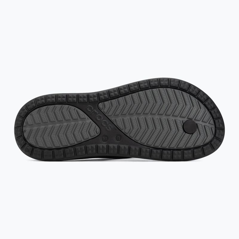 Șlapi Crocs Coast Flip black/slate grey 4