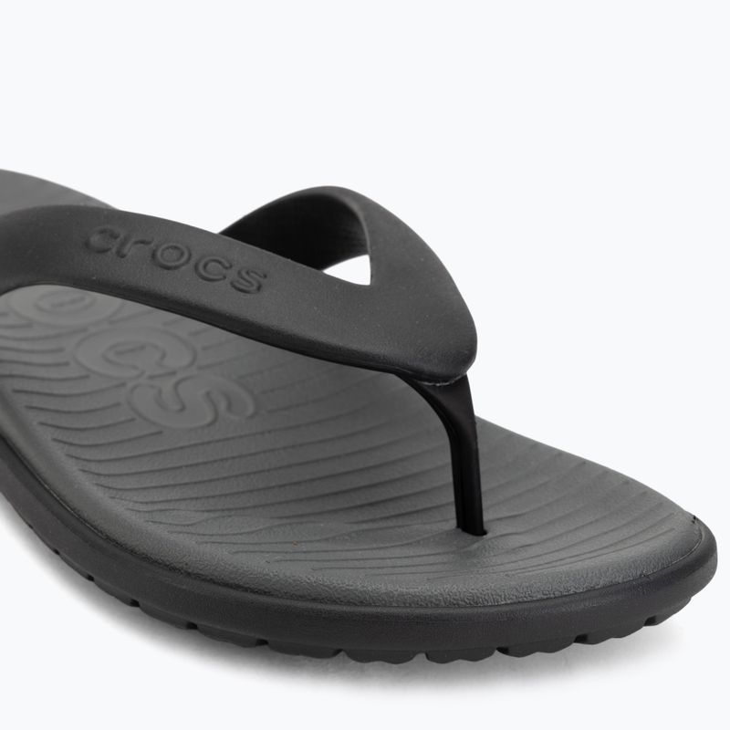 Șlapi Crocs Coast Flip black/slate grey 7