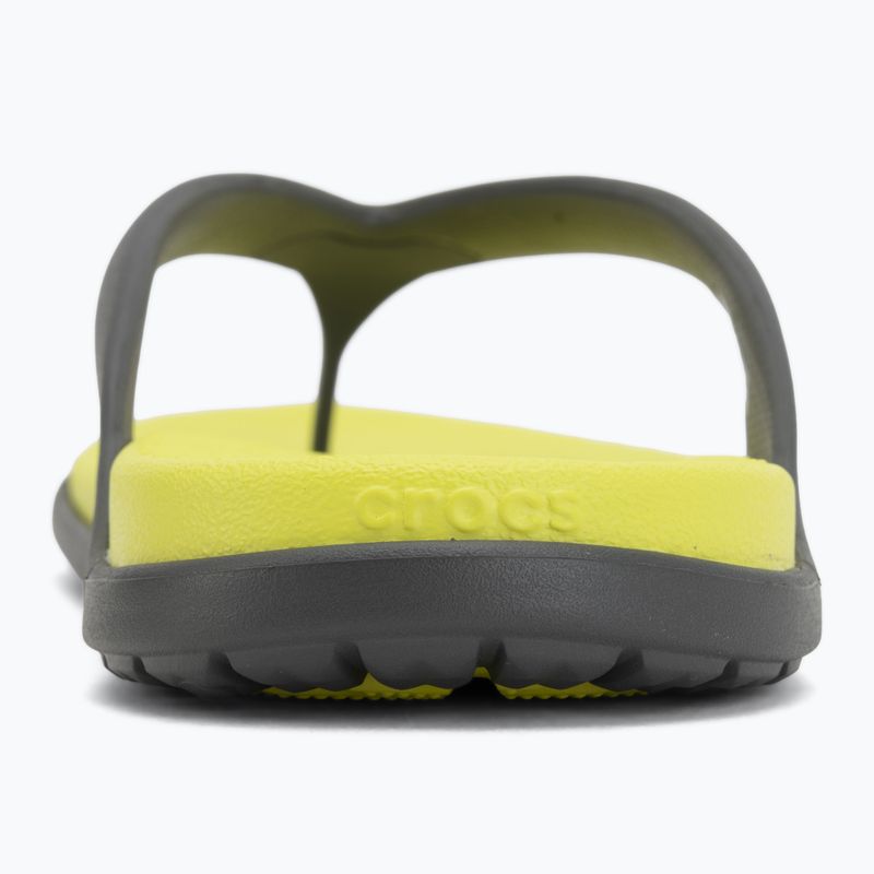 Șlapi Crocs Coast Flip slate grey/citrus 6