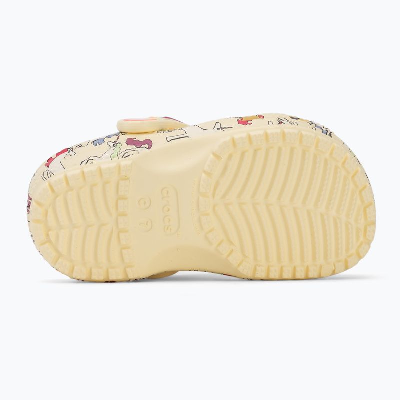 Șlapi pentru copii Crocs Classic Unicorn Graphic yellow light 5