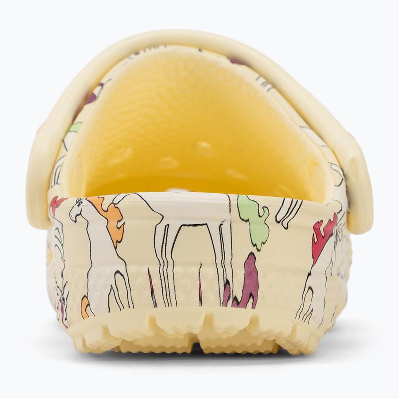 Șlapi pentru copii Crocs Classic Unicorn Graphic yellow light 7